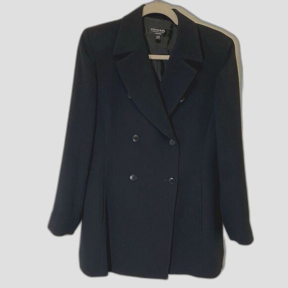 Emanuel Ungaro Jackets & Blazers - Emanuel Ungaro - Black Double Breasted Blazer - Women's size 8P